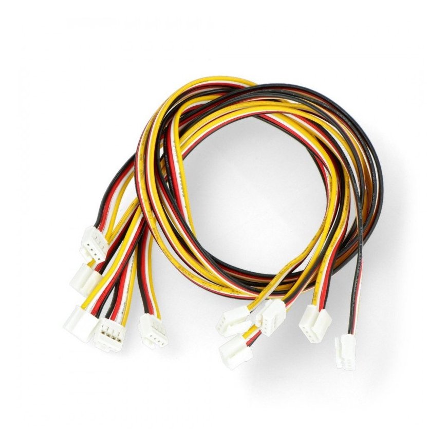 Seeed Studio Grove, five socket-socket 4 pin, 2mm / 40cm wire set with a holder – 2