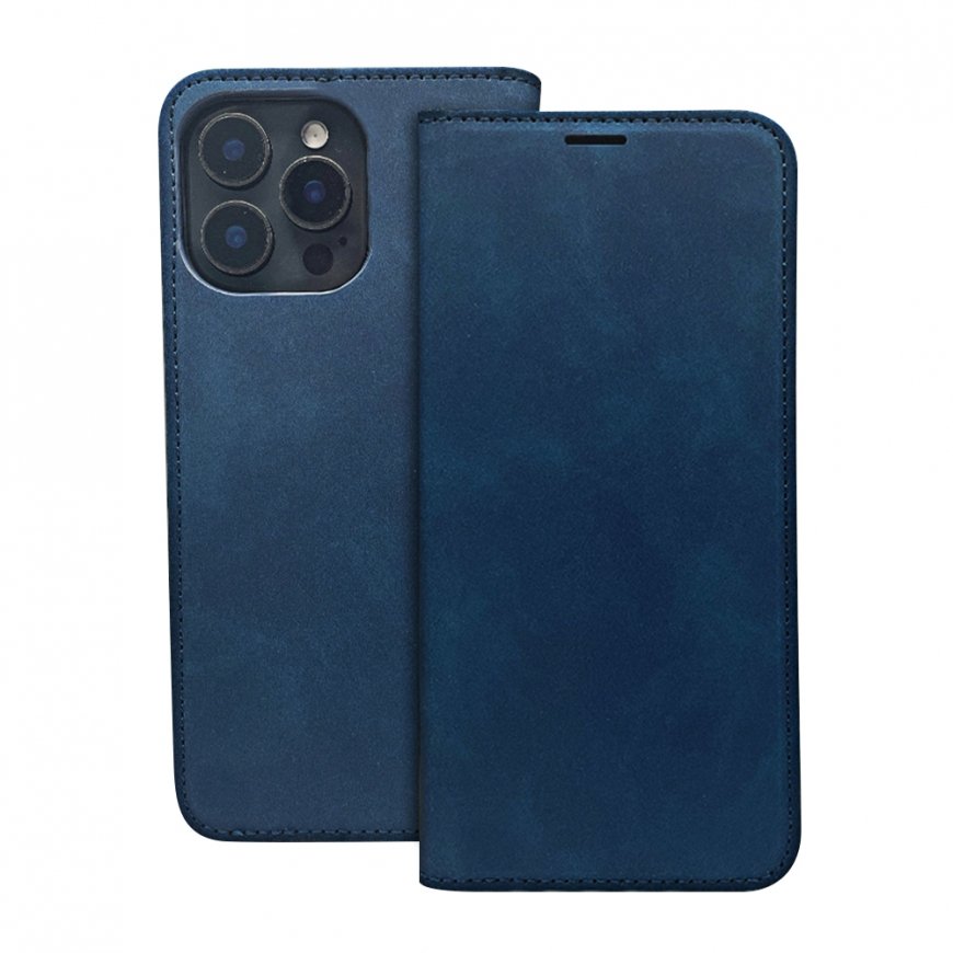 Galaxy A36 5G išmanusis suede dėklas jūros mėlynos spalvos