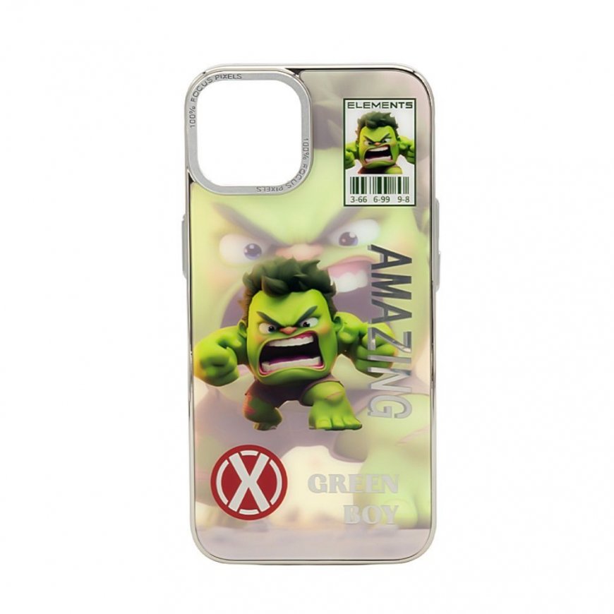 Apple iPhone 13 PC Silicone Case Green Boy