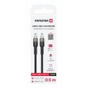 Swissten TB3 и TB4 / USB 4.0 / 8K@60Hz / 40 Гбит/с / 240 Вт USB-C кабель для передачи данных и видео 0,5 м Swissten TB3 и TB4 / USB 4.0 / 8K@60Hz / 40 Гбит/с / 240 Вт USB-C кабель для передачи данных и видео 0,5 м