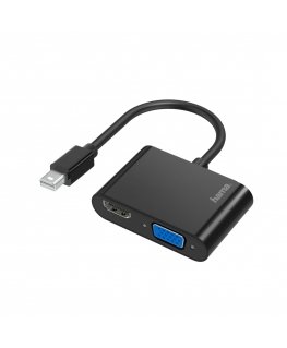 Hama 00200330 videokaabliadapter Mini DisplayPort HDMI + VGA (D-Sub) Must