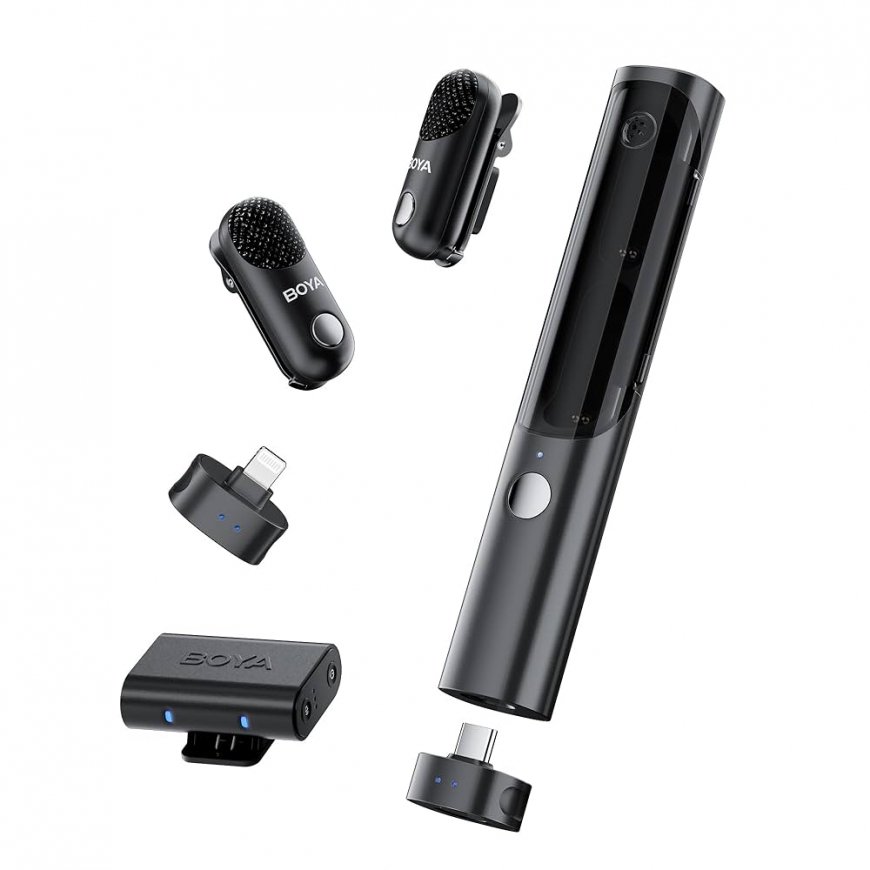 Boya bezvadu mikrofons Magic-02 USB-C/Lightning/3.5mm