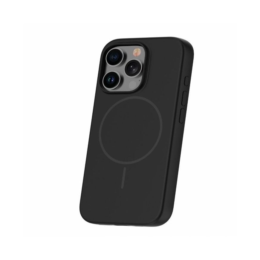 Apple iPhone 16 Pro Max Soft Touch Silicone case With Magnetic Black
