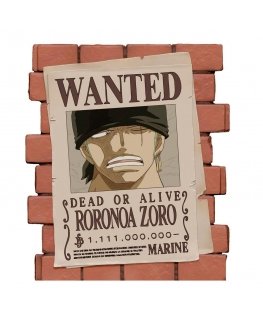 Plastoy One Piece Wanted Zoro naudas kaste figūra 16cm