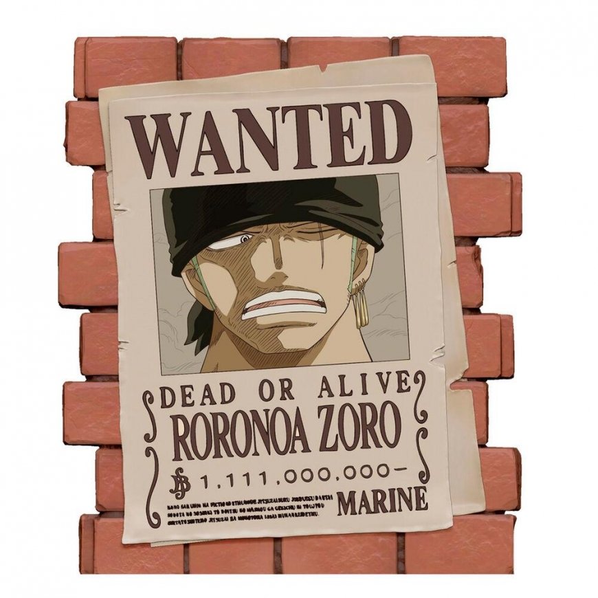 Plastoy One Piece Wanted Zoro money box figure 16cm