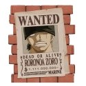 Plastoy One Piece Wanted Zoro money box figure 16cm Plastoy One Piece Wanted Zoro money box figure 16cm
