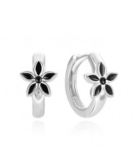 Beneto Playful Round Earrings Flowers AGUC856L