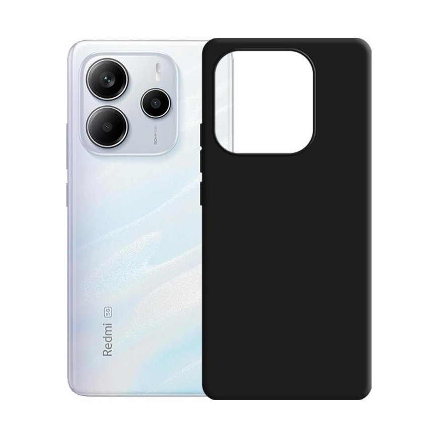 3mk silikoonkaitse Xiaomi Redmi Note 14 5G jaoks - must