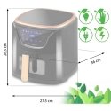 Berdsen BD-652 taukvāres katls Viens 5 L 1500 W Karstā gaisa fritētājs Melns Berdsen BD-652 taukvāres katls Viens 5 L 1500 W Karstā gaisa fritētājs Melns
