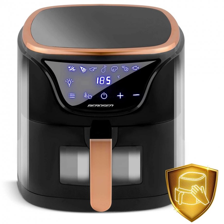 Berdsen BD-652 gruzdintuvė Vienas 5 L 1500 W Karšto oro gruzdintuvė Juoda – 5