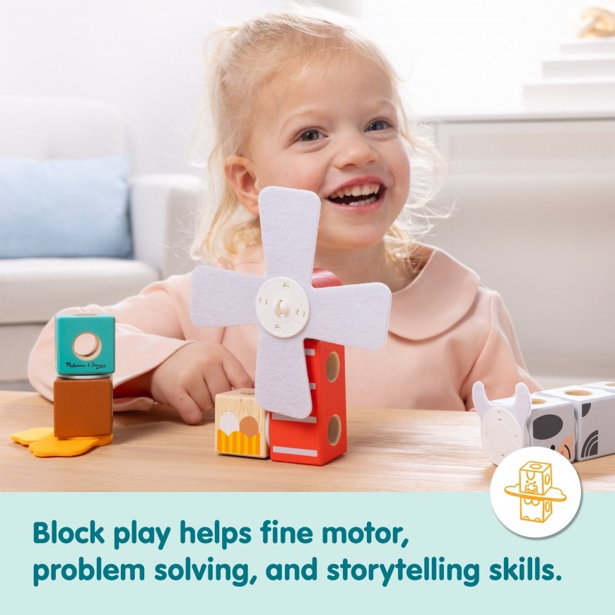 Melissa & Doug MDT BBN Blockables Farm Friends GML – 3