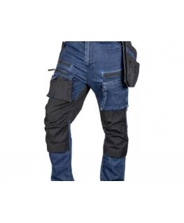 Рабочие джинсы Neo Tools с усилениями из Cordura, с съемными карманами, темно-синие, размер L