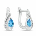Brilio Silver Silver Hanging Earrings with Cubic Zirconia EA1195WAQ Brilio Silver Silver Hanging Earrings with Cubic Zirconia EA1195WAQ