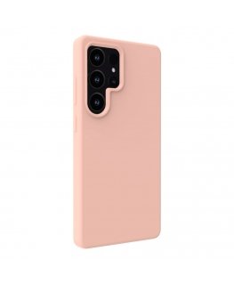 Samsung Galaxy S25 Ultra Premium Magnetic Soft Touch Silicone Case Pink Sand