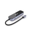 UNITEK uHUB H6 Langallinen USB 3.2 Gen 1 (3.1 Gen 1) Type-C musta, Harmaa UNITEK uHUB H6 Langallinen USB 3.2 Gen 1 (3.1 Gen 1) Type-C musta, Harmaa