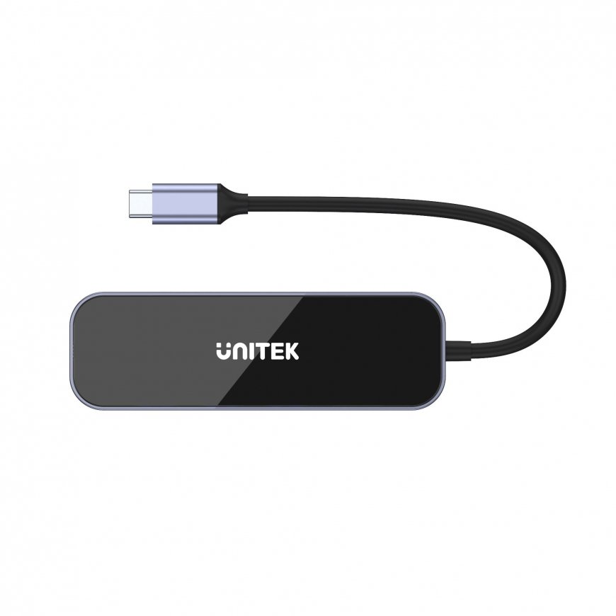 UNITEK uHUB H6 Vadu USB 3.2 Gen 1 (3.1 Gen 1) Type-C Melns, Pelēks – 3