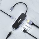 UNITEK uHUB H6 Langallinen USB 3.2 Gen 1 (3.1 Gen 1) Type-C musta, Harmaa UNITEK uHUB H6 Langallinen USB 3.2 Gen 1 (3.1 Gen 1) Type-C musta, Harmaa