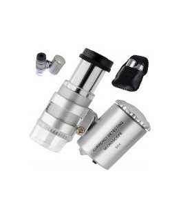 OEM Microscope Phone Microscope Magnifier with Clip - 9595W - 60x Magnification - UV LEDs