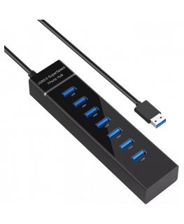 Riff HUB307 Superspeed USB 3.0 adapteris ar 7 USB 3.0 portiem