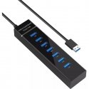 Riff HUB307 Superspeed USB 3.0 adapter HUB koos 7 USB 3.0-ga Riff HUB307 Superspeed USB 3.0 adapter HUB koos 7 USB 3.0-ga