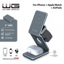 WG - Traadita laadija WG39, 3in1, 15W+5W+3W, saag