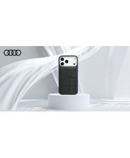 Dėklas Audi TT sünteetiline nahk MagSafe iPhone 17 Pro jaoks must