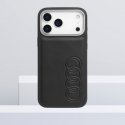 Audi TT sintētiskās ādas MagSafe vāciņš iPhone 17 Pro melns Audi TT sintētiskās ādas MagSafe vāciņš iPhone 17 Pro melns