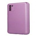 Samsung Galaxy A14 4G / A14 5G metāla vāciņš violetā krāsā