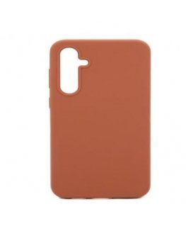 Samsung Galaxy A34 Premium Soft Touch Silicone Case Saddle Brown