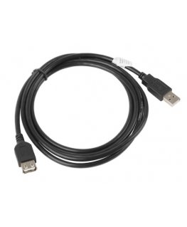 Lanberg CA-USBE-10CC-0018-BK USB-kaabel USB 2.0 1,8 m USB A Must