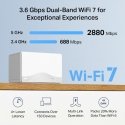 Mercusys Halo H25BE Kaksitaajuus (2,4 GHz/5 GHz) Wi-Fi 7 (802.11be) Valkoinen 3 Sisäinen