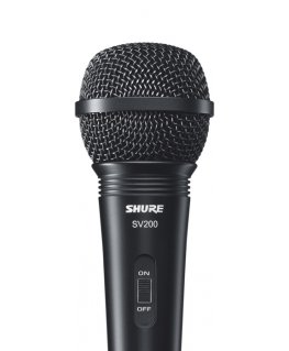 Shure SV200 mikrofonas Juoda Karaokės mikrofonas