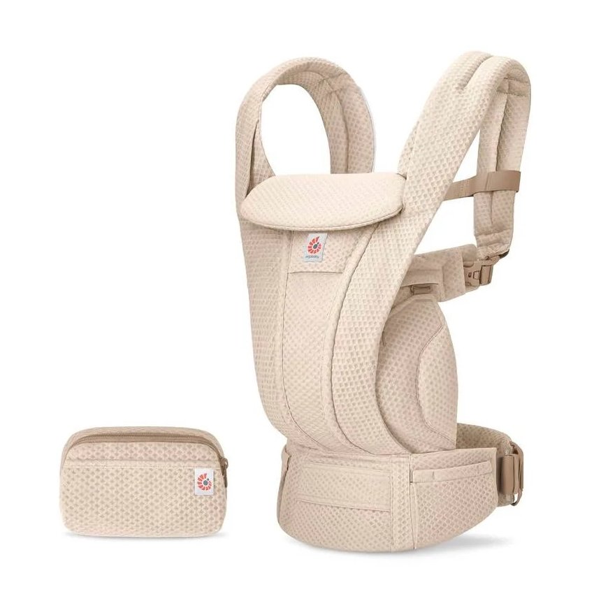 Ergobaby Omni Deluxe Mesh nešiojamoji kuprinė, Natūralus smėlio spalvos