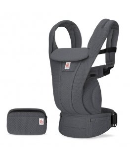 Ergobaby Omni Deluxe Mesh nešiojamoji kuprinė, Grafito pilka