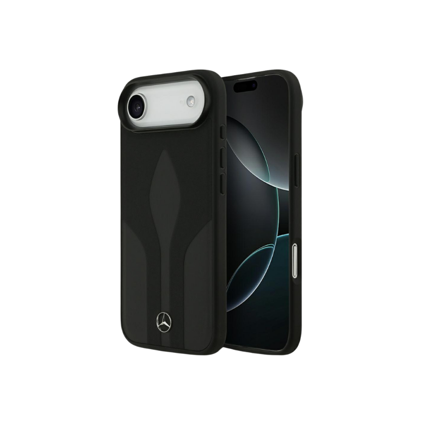 Чехол Mercedes Leather The Move MagSafe для iPhone 17 Air черный