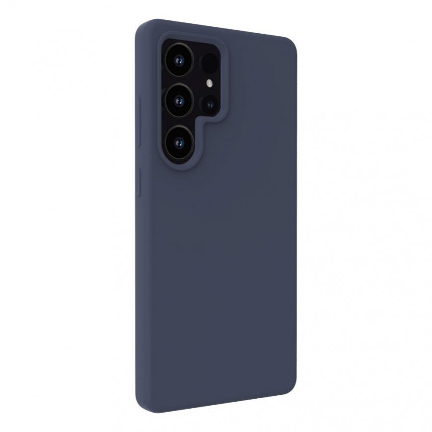 Samsung Galaxy S25 Ultra Premium Magnetic Soft Touch Silicone Case Dark Blue