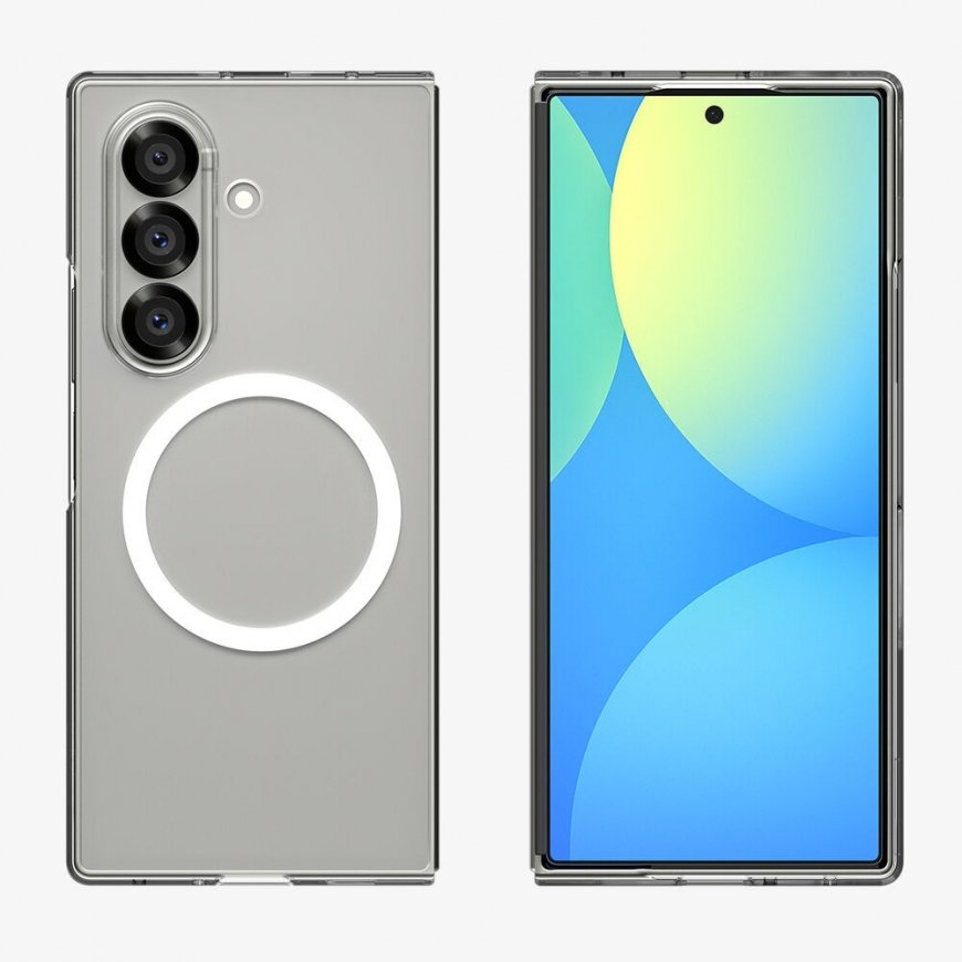 Spigen Galaxy Z Fold 7 Case Air Skin (MagFit) [Clear Case / White Ring] – 4
