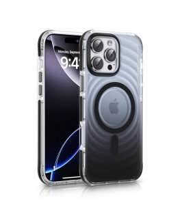 Apple iPhone 16 Pro EchoWave Clear MagSafe Musta