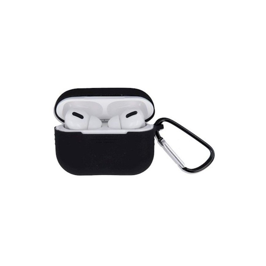 Apple Airpods 3 с черным чехлом на крючке