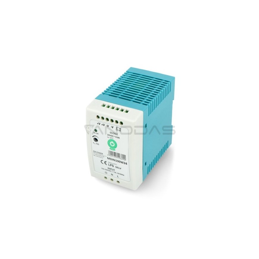 OEM Power Supply MDIN100W24, designed for DIN rail - 24V/4A/100W – 2