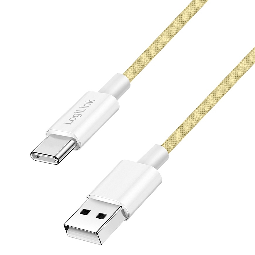 LogiLink CU0334 USB-kaabel USB 2.0 1,5 m USB A USB C Kollane