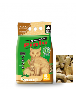 CERTECH Żwirek Super Pinio Naturalny 5l- żwirek drewniany dla kota