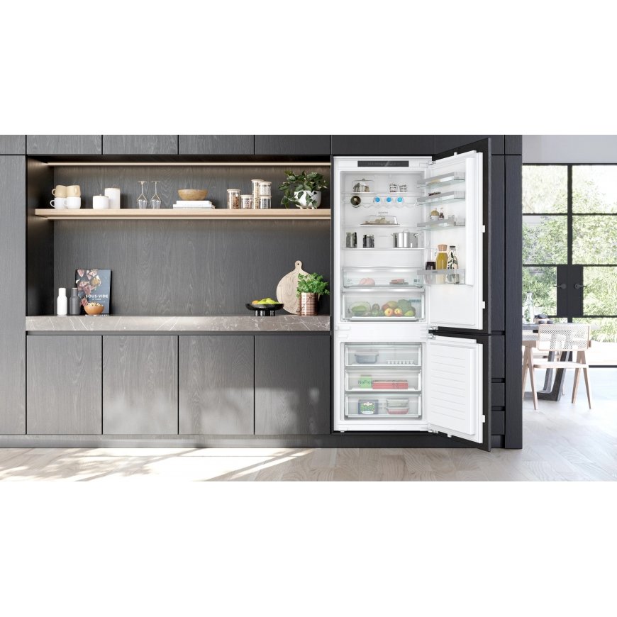 Siemens iQ300 KB96NVFE0 jääkaappipakastin Kiinteä 383 L E Valkoinen – 2
