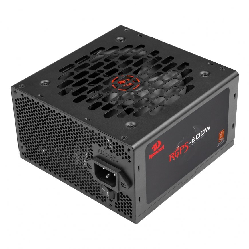 REDRAGON GC-PS024 600W 80 Plus Bronze virtalähdeyksikkö musta