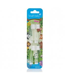Brush-Baby BRB241 zobu sukas galviņa 4 pcs Caurspīdīgs, Balts
