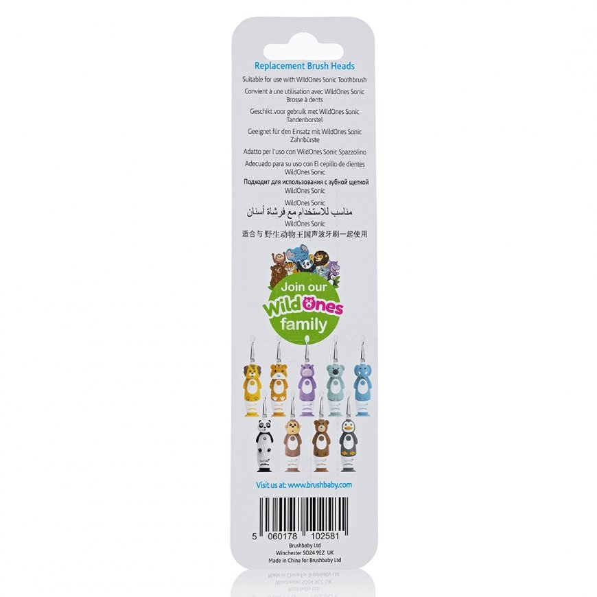 Brush-Baby BRB241 hambaharjaotsik 4 tk Läbipaistev, Valge – 2