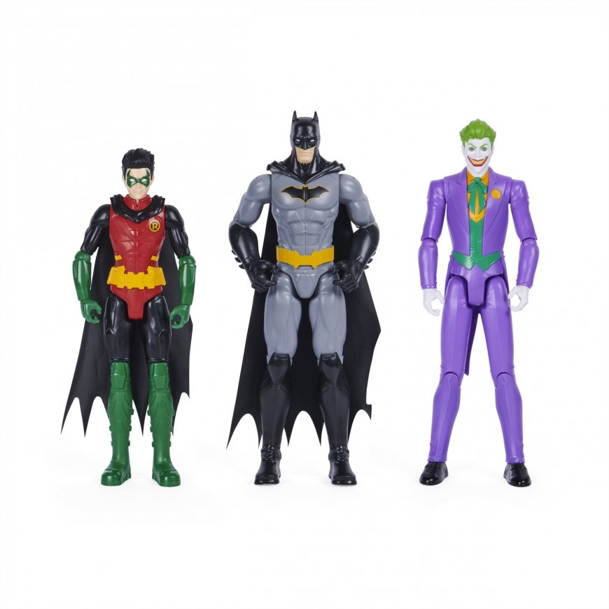 DC Comics , Batman and Robin vs. The Joker, 12-inch Action Figures, Kids Toys for Boys and Girls Age – 2