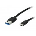 PremiumCord USB-A - USB-A 2 m Black Cable (ku3aa2bk)
