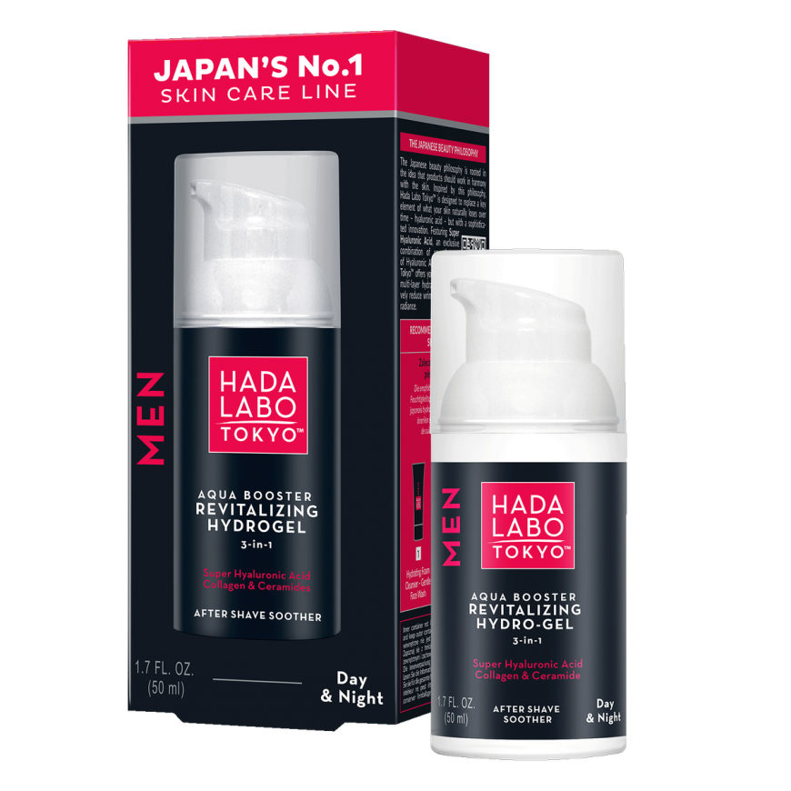 Hada Labo Tokyo, Miehet, Hydrogeeli, Elvyttävä, Parranajogeeli, 5 – 2