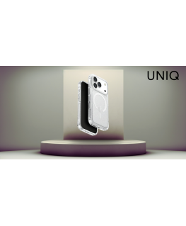 UNIQ LifePro Xtreme -kuori iPhone 17 Pro Magclick-lataukseen, läpinäkyvä/kimaltava